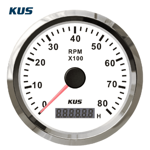 ΣΤΡΟΦΟΜΕΤΡΟ 8000RPM ΜΕ ΨΗΦΙΑΚΟ ΩΡΟΜΕΤΡΗΤΗ MARINE - Image 3