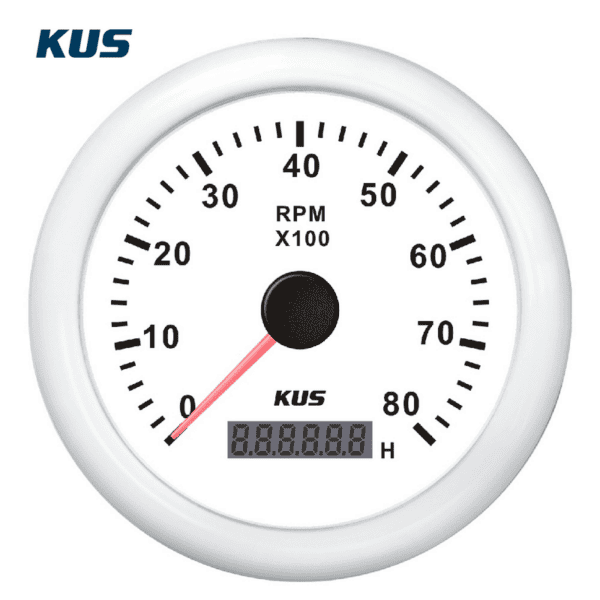 ΣΤΡΟΦΟΜΕΤΡΟ 8000RPM ΜΕ ΨΗΦΙΑΚΟ ΩΡΟΜΕΤΡΗΤΗ MARINE - Image 4