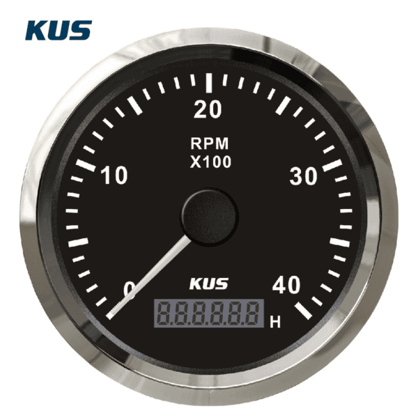 ΣΤΡΟΦΟΜΕΤΡΟ 4000RPM ΜΕ ΨΗΦΙΑΚΟ ΩΡΟΜΕΤΡΗΤΗ MARINE - Image 2