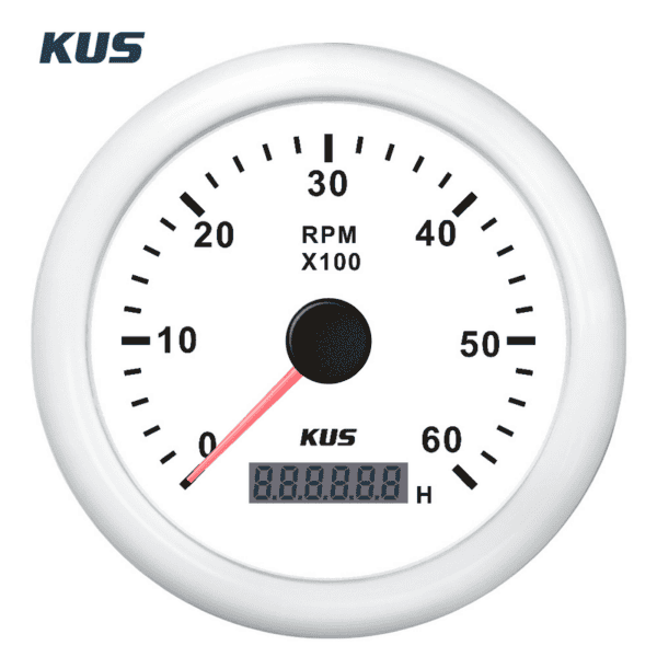 ΣΤΡΟΦΟΜΕΤΡΟ 6000RPM ΜΕ ΨΗΦΙΑΚΟ ΩΡΟΜΕΤΡΗΤΗ MARINE - Image 4